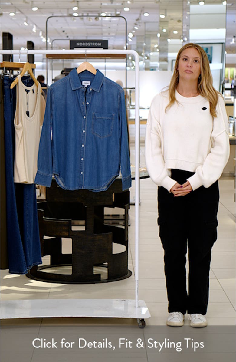 Jamie Denim Button-Up Shirt, sales video thumbnail