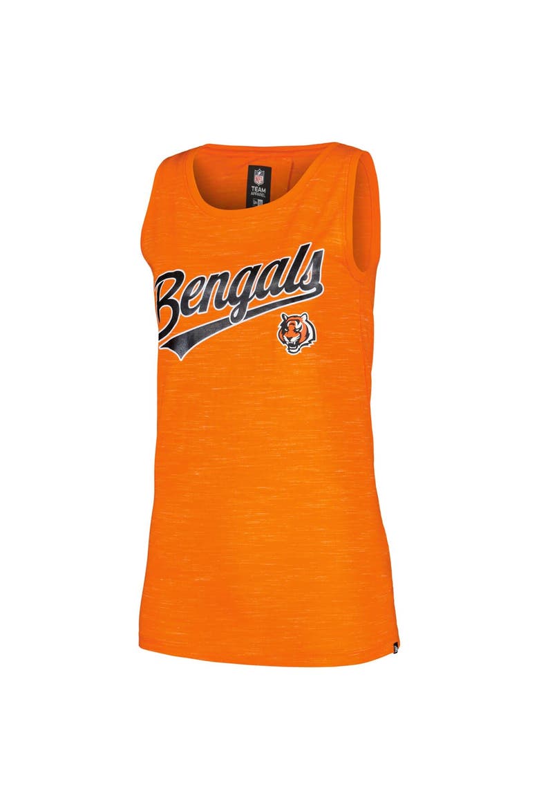 Women's New Era  Orange Cincinnati Bengals  Space Dye Active Tank Top, Alternate, color, Orange