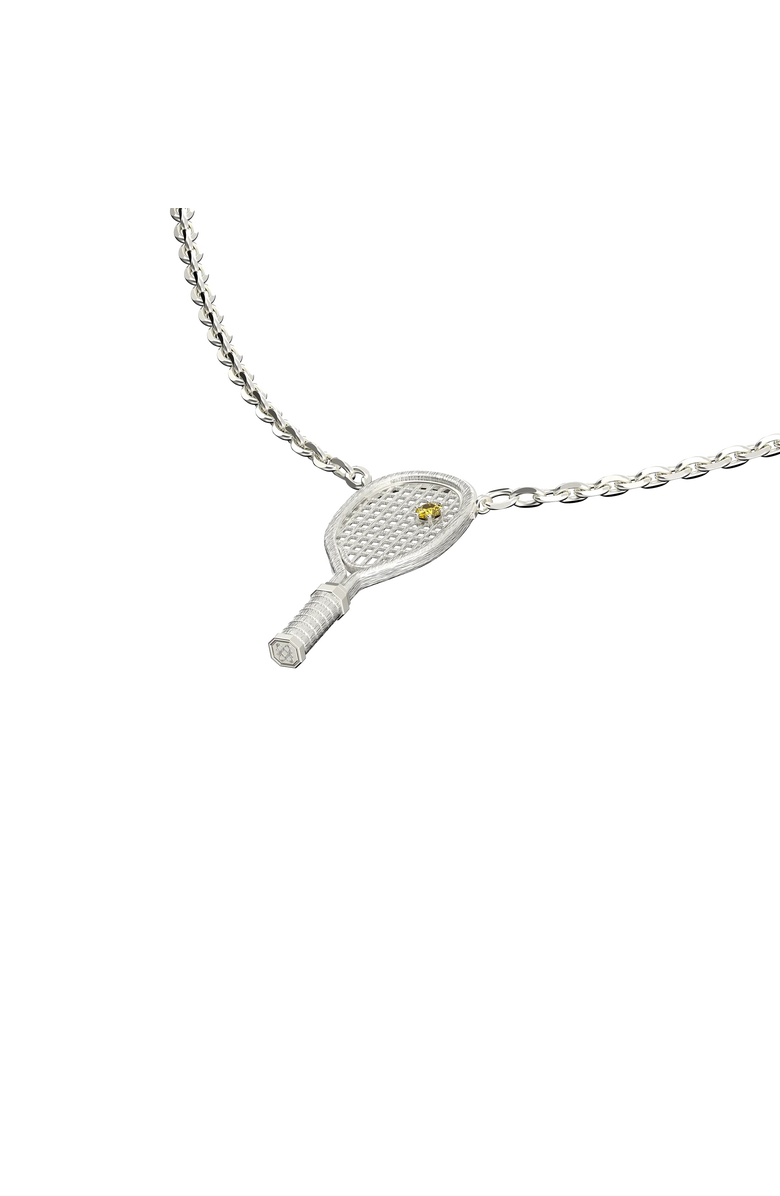 PASCAL The Tennis Necklace, Yellow Diamond, Alternate, color, Silver / Yellow Diamond