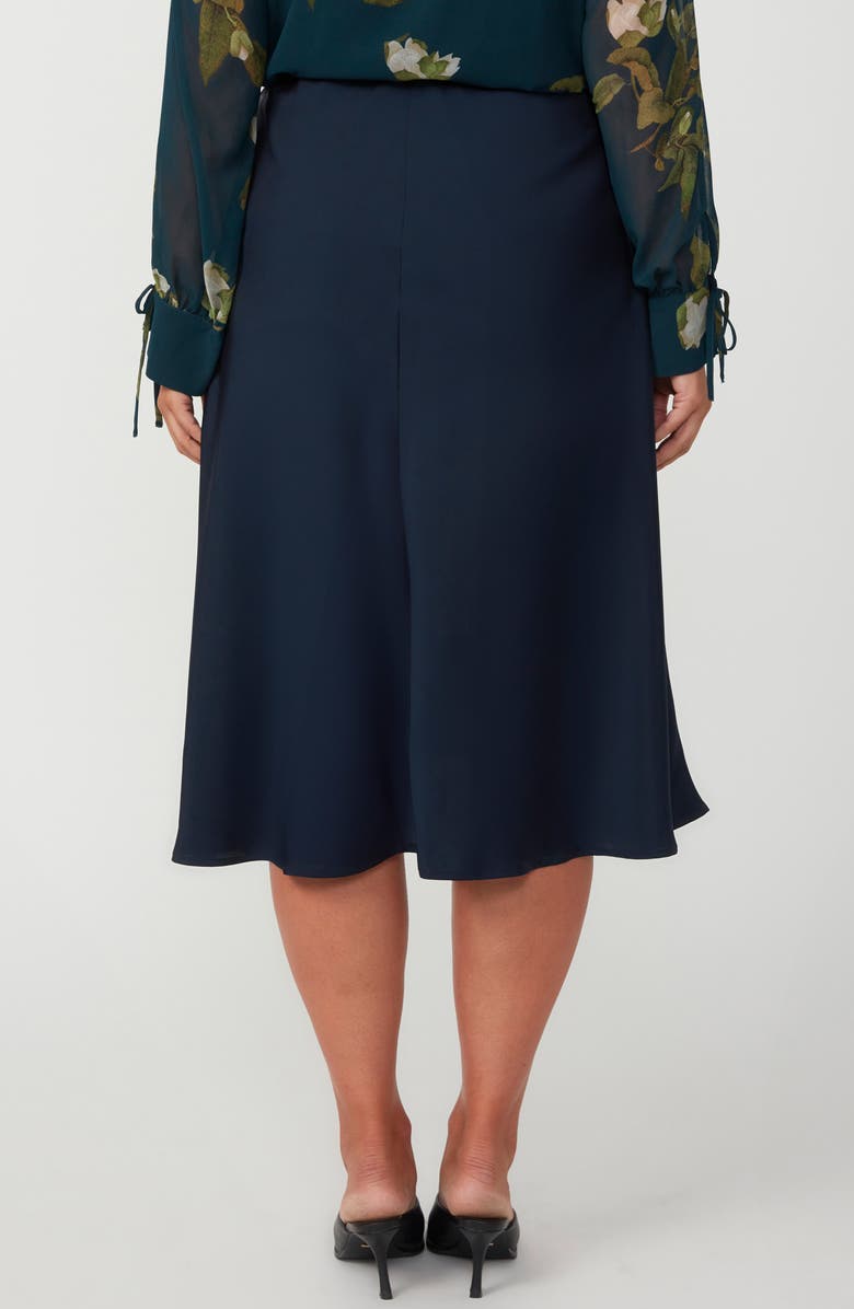 Estelle Azura Satin Skirt, Alternate, color,