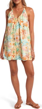 Petal & Pup Renata Open Back Cotton Blend Halter Romper