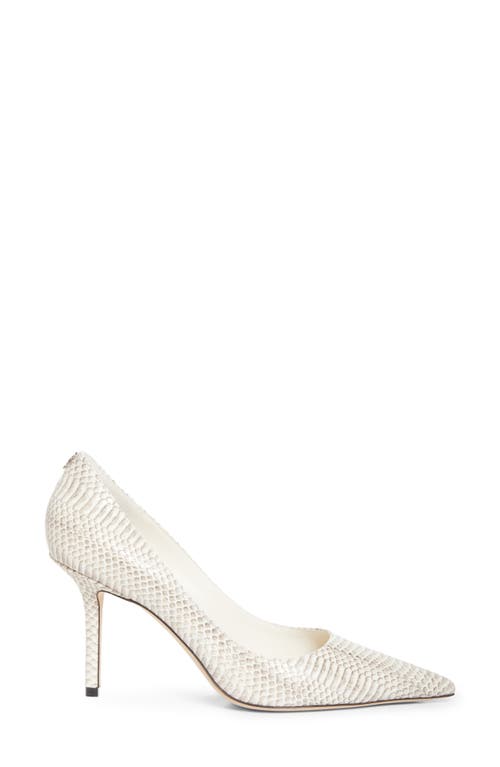 Jimmy Choo Pointed Toe Stiletto Heel Textured Pattern In Gray
