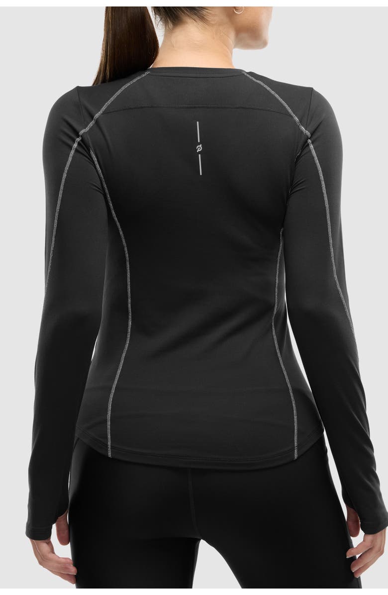 Peloton Active Brushed Jersey Long Sleeve, Alternate, color, Black