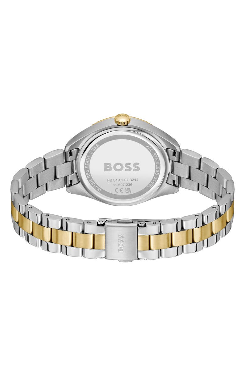 BOSS Sage Sport Bracelet Watch, 34mm, Alternate, color, Silver White