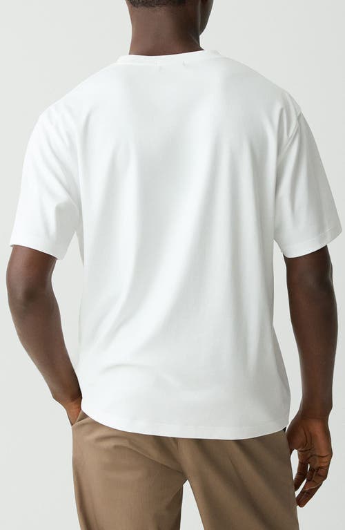 Theory Clinton Relaxed Cotton T-shirt In White