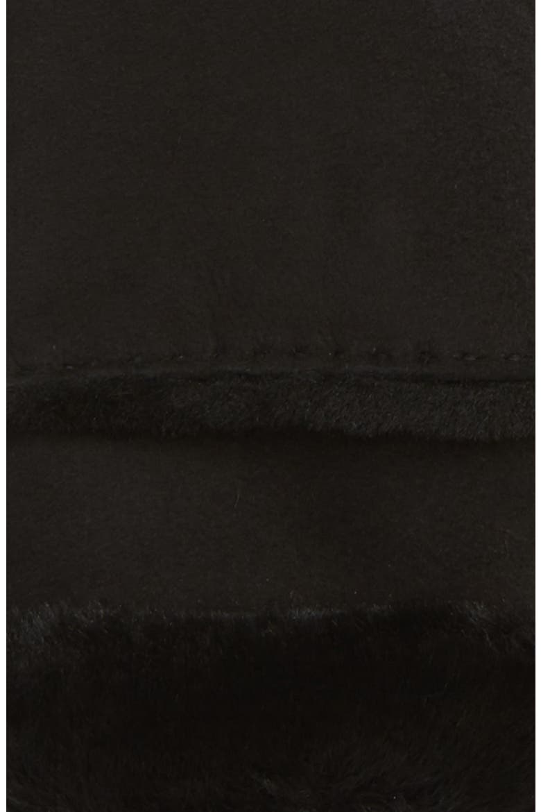 Seamed Touchscreen Compatible Genuine Shearling Gloves, Alternate, color, BLACK