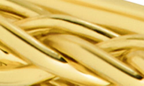 Sterling Forever Marilyn Braided Hoop Earrings In Gold