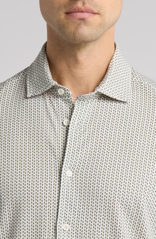 Sealskinz Fritton Stretch Cotton Button-up Shirt In Cream