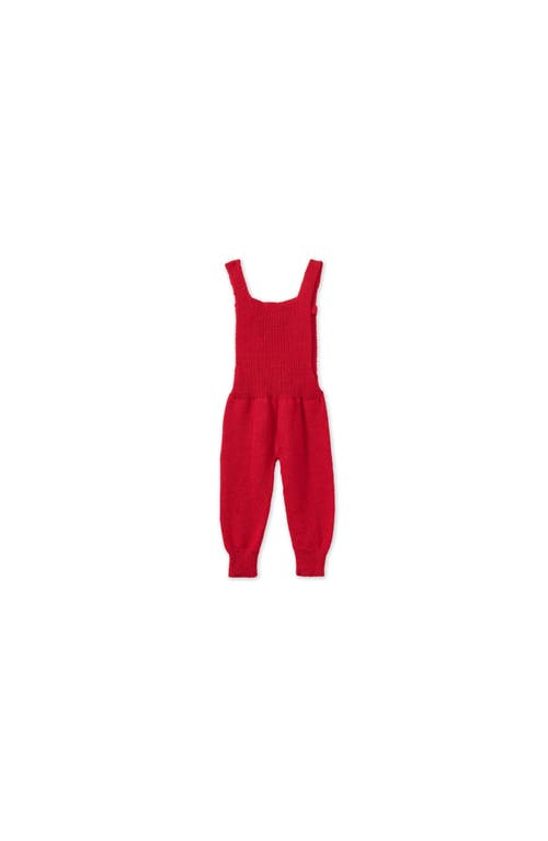 Vild House Of Little Baby Alpaca Overall In Red