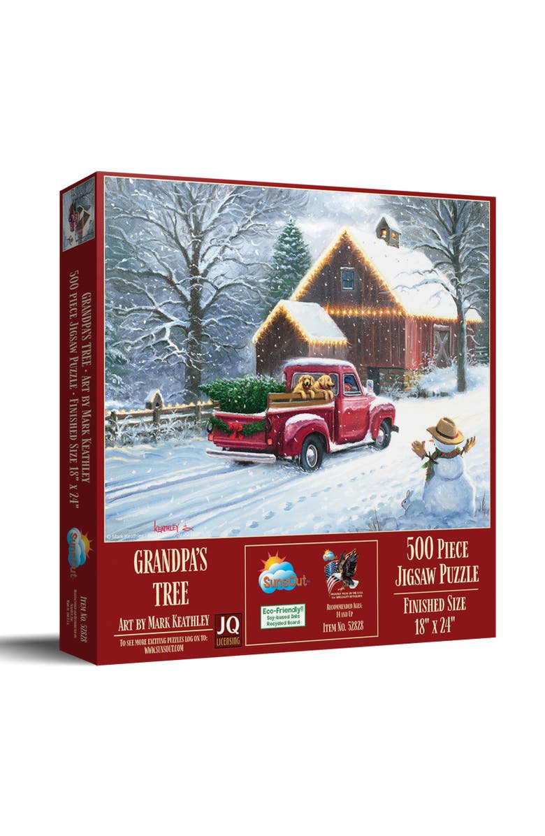 Sunsout Grandpas Tree 500 piece Jigsaw Puzzle for Adults, Main, color, Multicolor