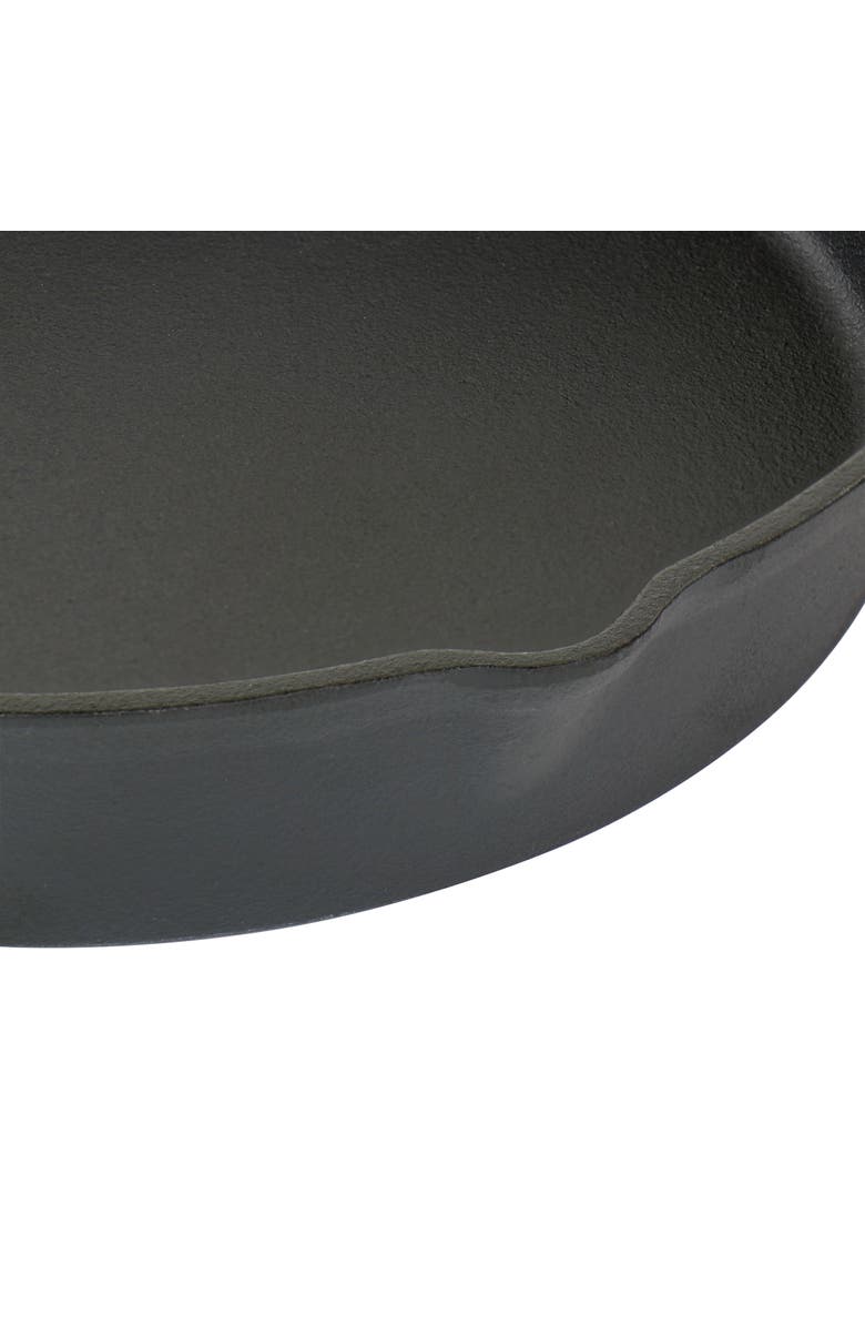 OSTER Castaway 3 Piece Cast Iron Pre-Seasoned Frying Pans, Alternate, color, Black