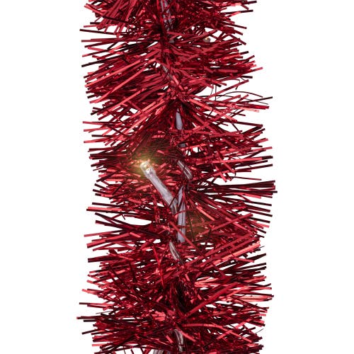 Northlight Led Lighted Tinsel Heart Valentine's Day Window Silhouette In Red