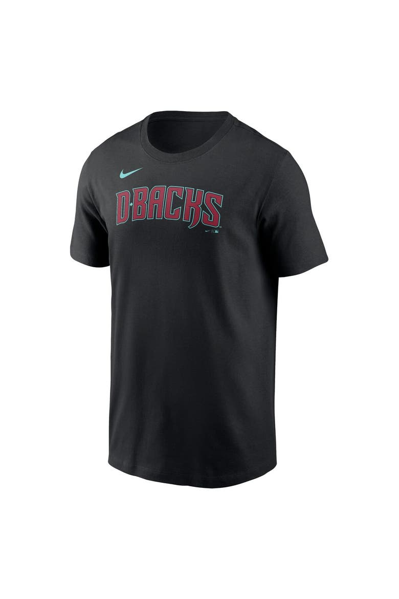 Men's Nike  Black Arizona Diamondbacks Wordmark T-Shirt, Alternate, color, Black