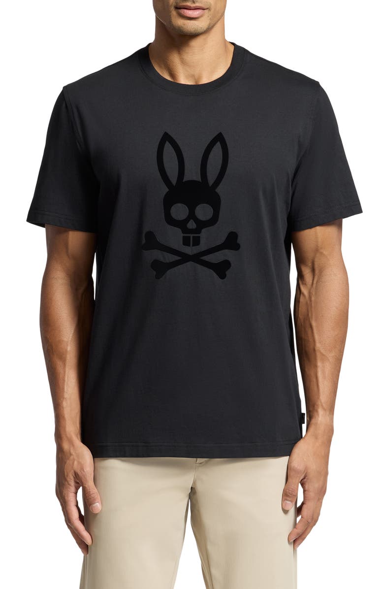 Psycho Bunny Dillon Dimensional Bunny Appliqué T-Shirt, Main, color, 