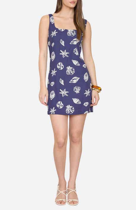 Blu Pepper Shell Print Minidress