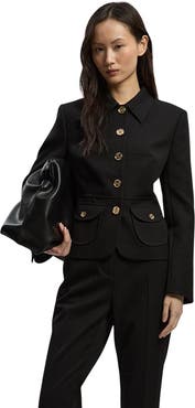 Karen Millen Petite Textured Tailored Jacket