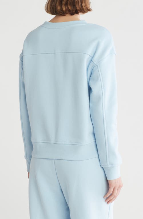 Apana Timber Crewneck Fleece Sweatshirt In Skyway