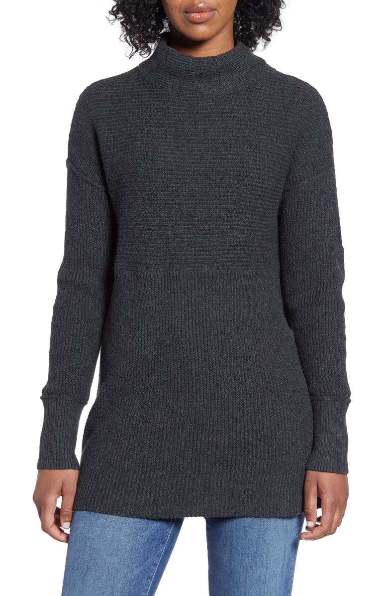 Caslon<sup>®</sup> Ribbed Tunic Sweater, Main, color, 