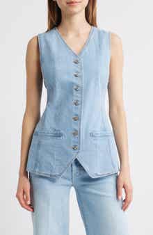 PAIGE Yasmin Stretch Denim Vest