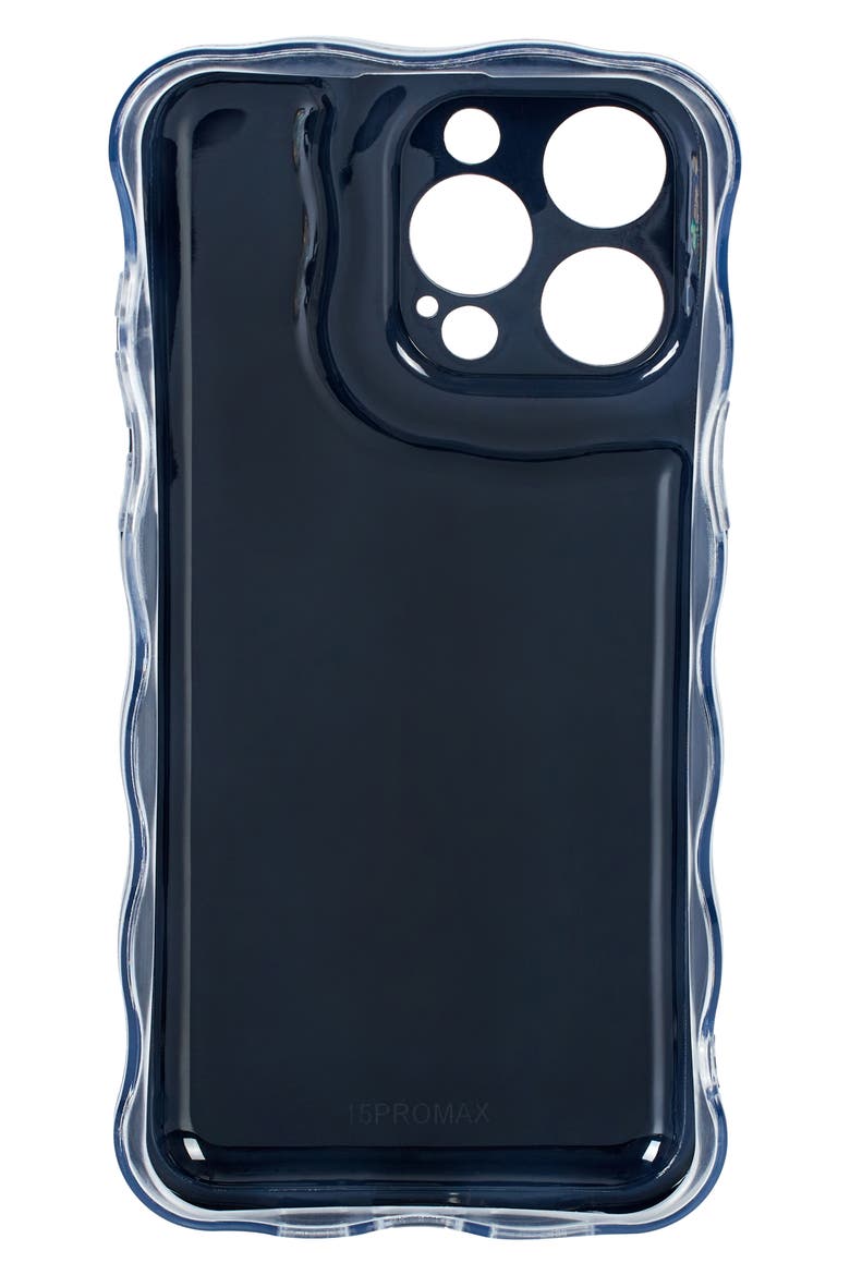 Wavy Cushion iPhone 15 Pro Max Case, Alternate, color, GOLD
