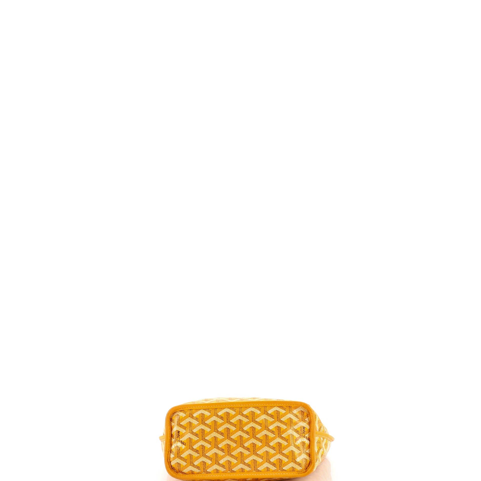 Pre-Owned Goyard Anjou Reversible Tote Coated Canvas Mini, Alternate, color, Yellow