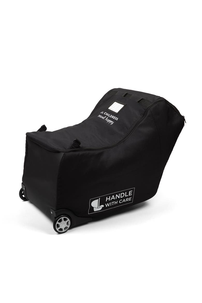 Premier Padded Infant Car Seat Travel Bag with Wheels, Alternate, color, BLACK