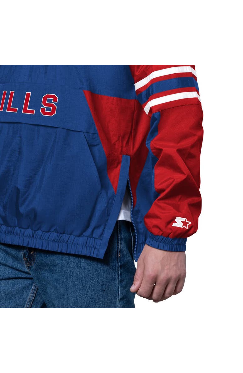 STARTER Men's Starter Royal Buffalo Bills Prospect Half-Zip Pullover, Alternate, color, Royal