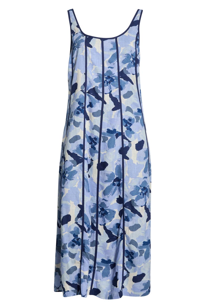 Floral Print Pipe Maxi Dress, Alternate, color, MOONLIGHT BLUE