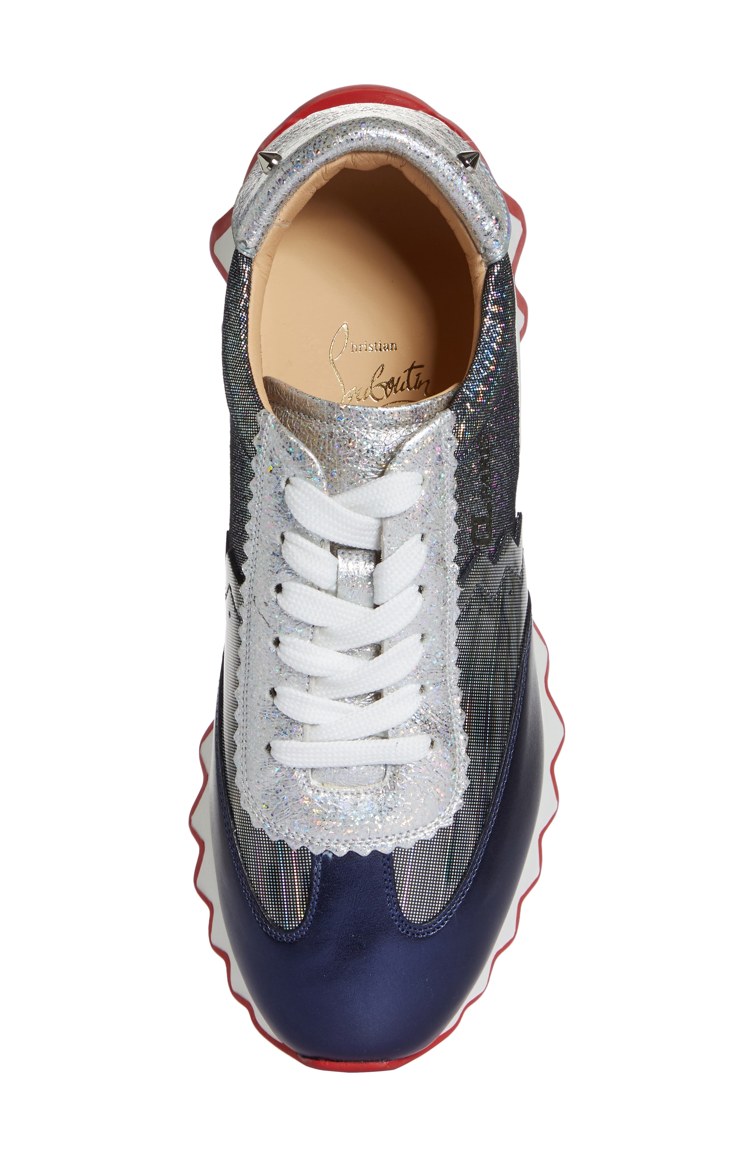 Loubishark Metallic Sneaker, Alternate, color, MULTI
