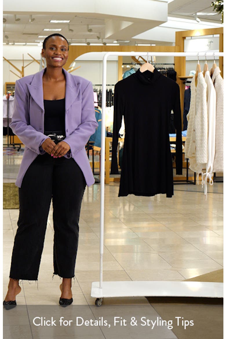 Long Sleeve Turtleneck Minidress video