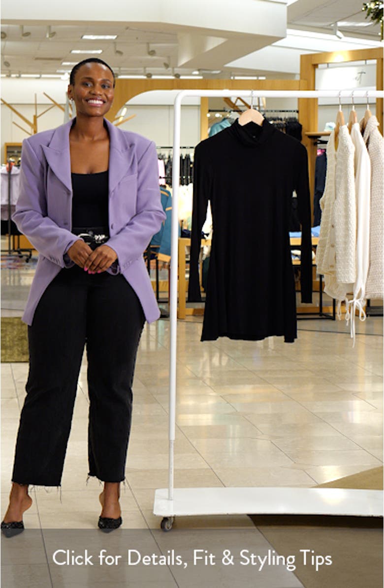 Long Sleeve Turtleneck Minidress, sales video thumbnail