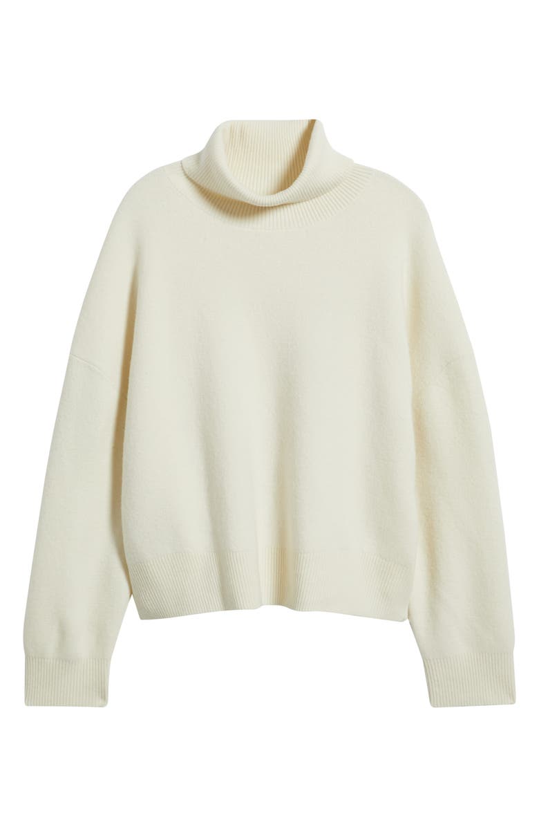 Free People Sigma Lambswool Blend Sweater, Alternate, color, Coconut Milk
