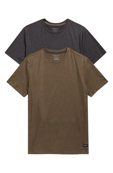 2-Pack Cotton Blend Crewneck Undershirts