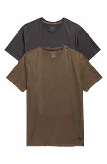 2-Pack Cotton Blend Crewneck Undershirts