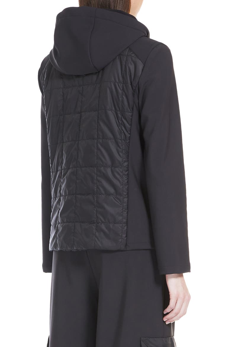 Reed Mixed Media Puffer Jacket, Alternate, color, BLACK
