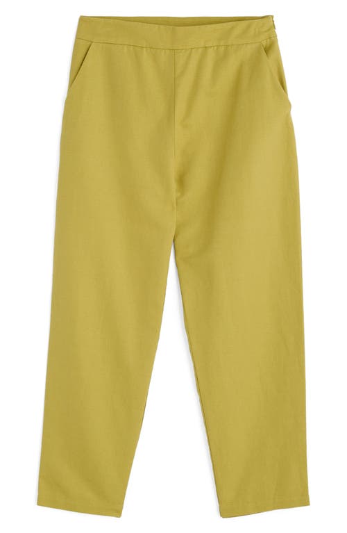 Shop Seasalt Cornwall Westlin Linen & Organic Cotton Suit Pants In Lime