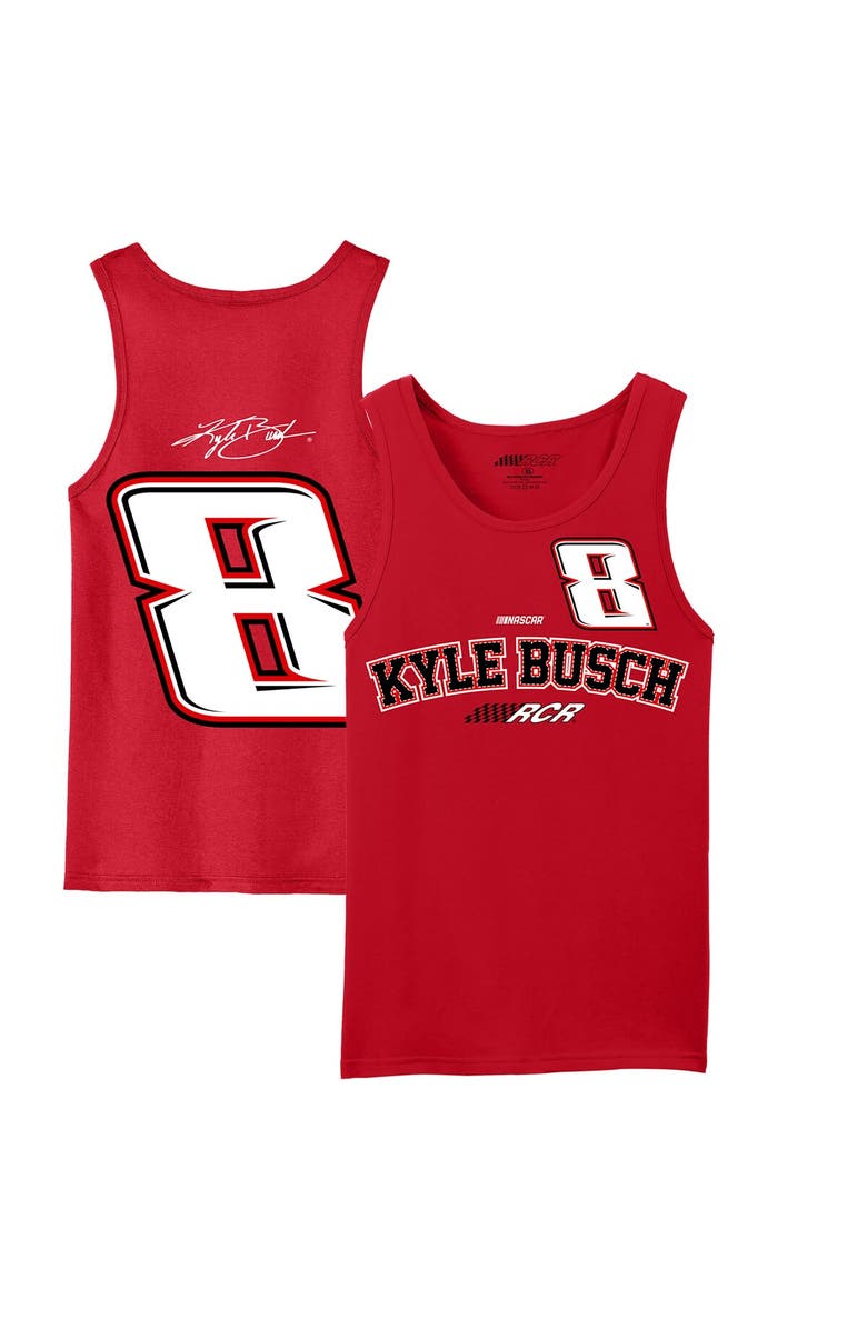 NASCAR Men's Richard Childress Racing Team Collection Red Kyle Busch Tank Top, Alternate, color, 
