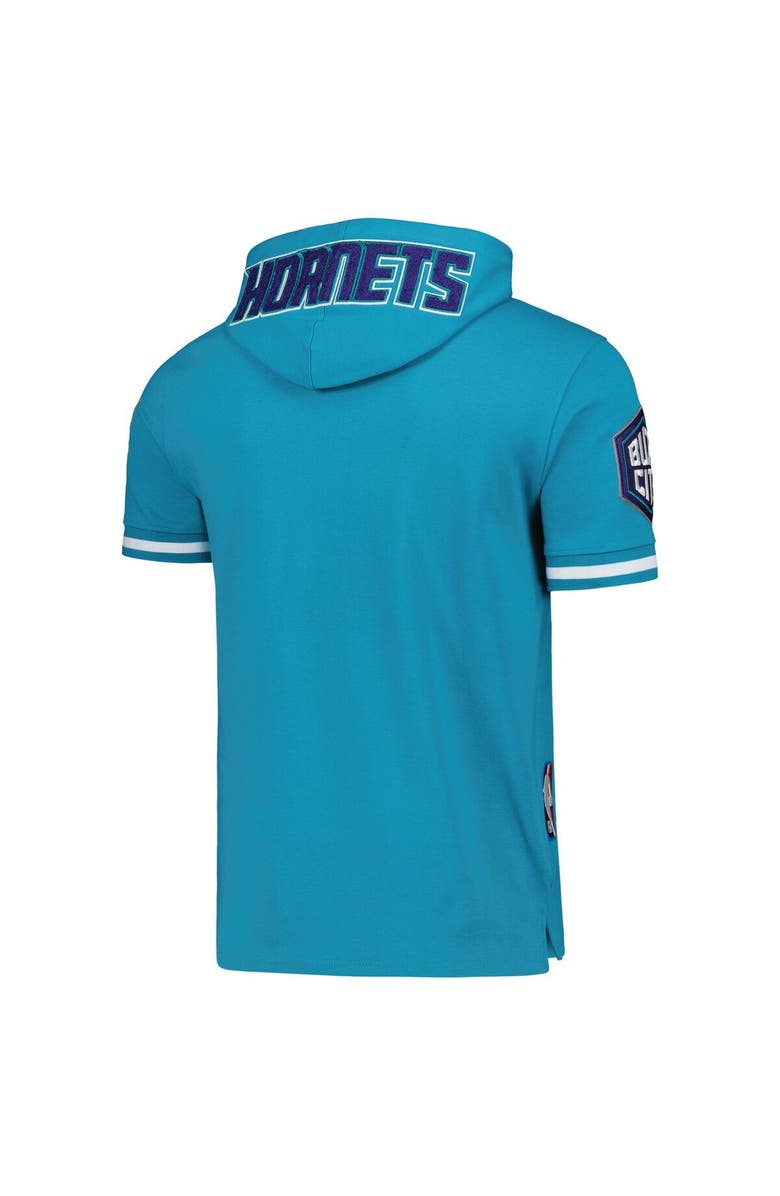 PRO STANDARD Men's Pro Standard LaMelo Ball Teal Charlotte Hornets Name & Number Short Sleeve Pullover Hoodie, Alternate, color, Teal