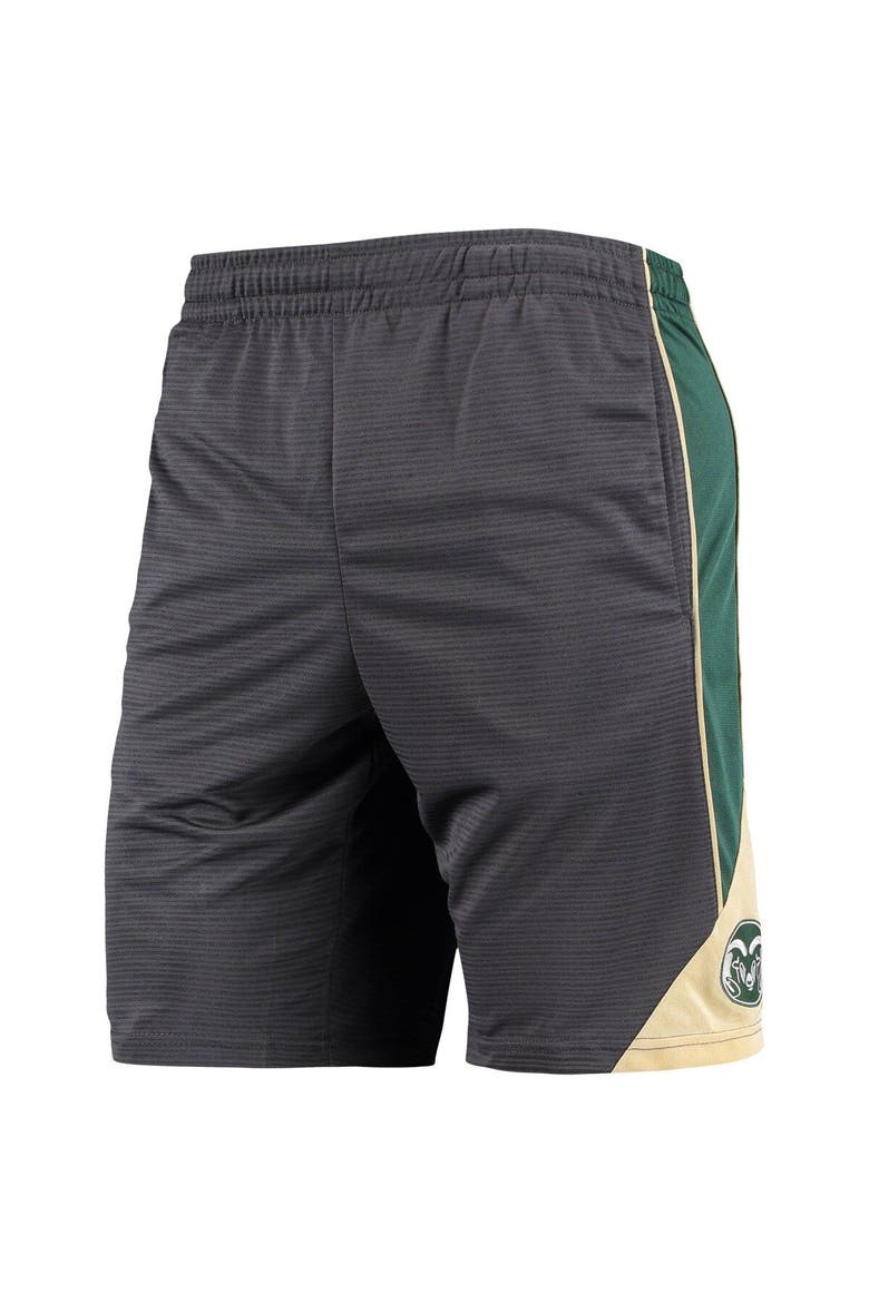 Men's Colosseum Charcoal Colorado State Rams Team Turnover Shorts, Alternate, color, Charcoal