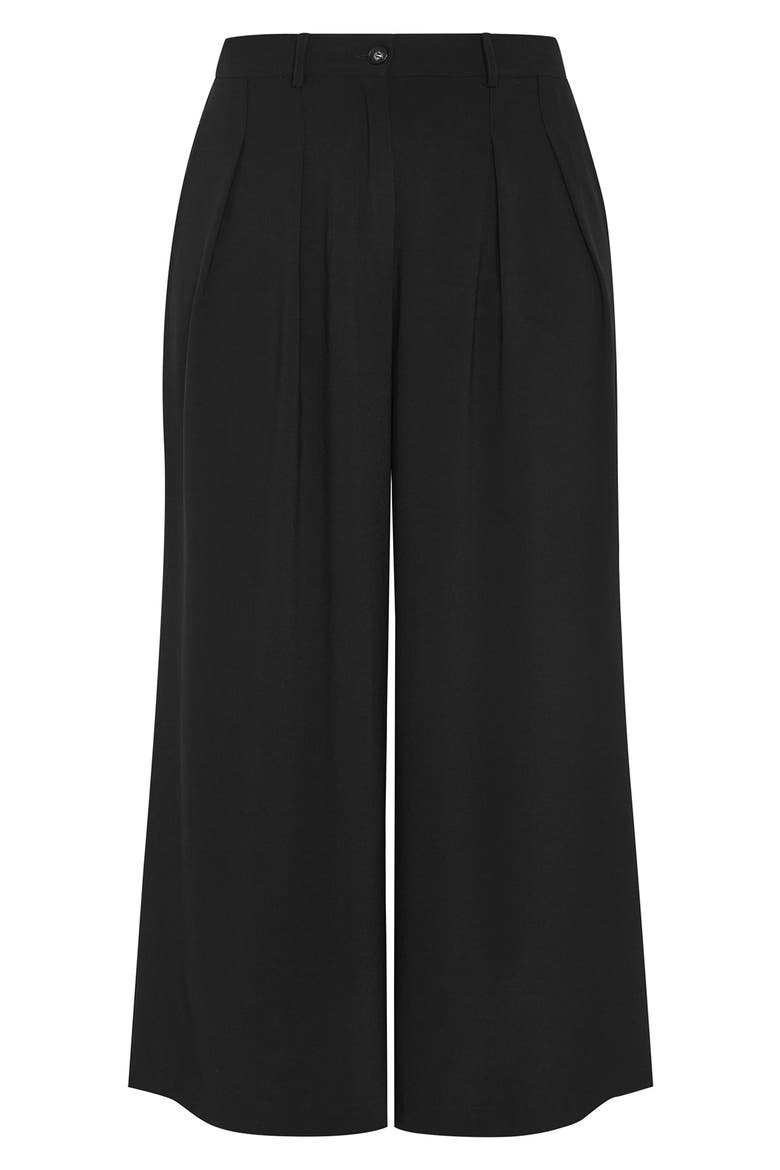 Abbie Wide Leg Pants, Alternate, color, BLACK