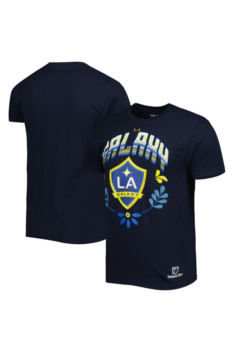 Men's Mitchell & Ness Navy LA Galaxy Serape T-Shirt, Main, color, Navy