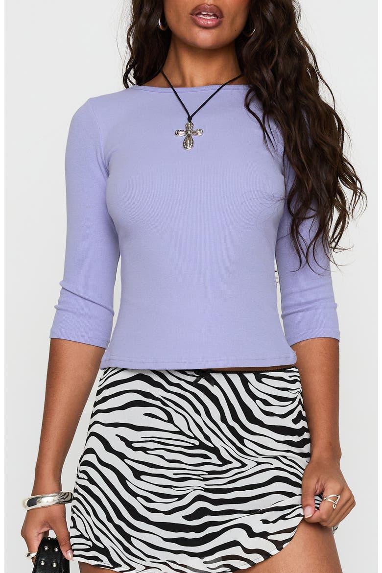 Elaia Rib Top, Main, color, PURPLE