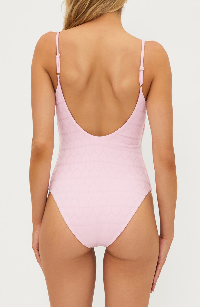 Beach Riot Reese Heart One-Piece Swimsuit, Alternate, color, 
