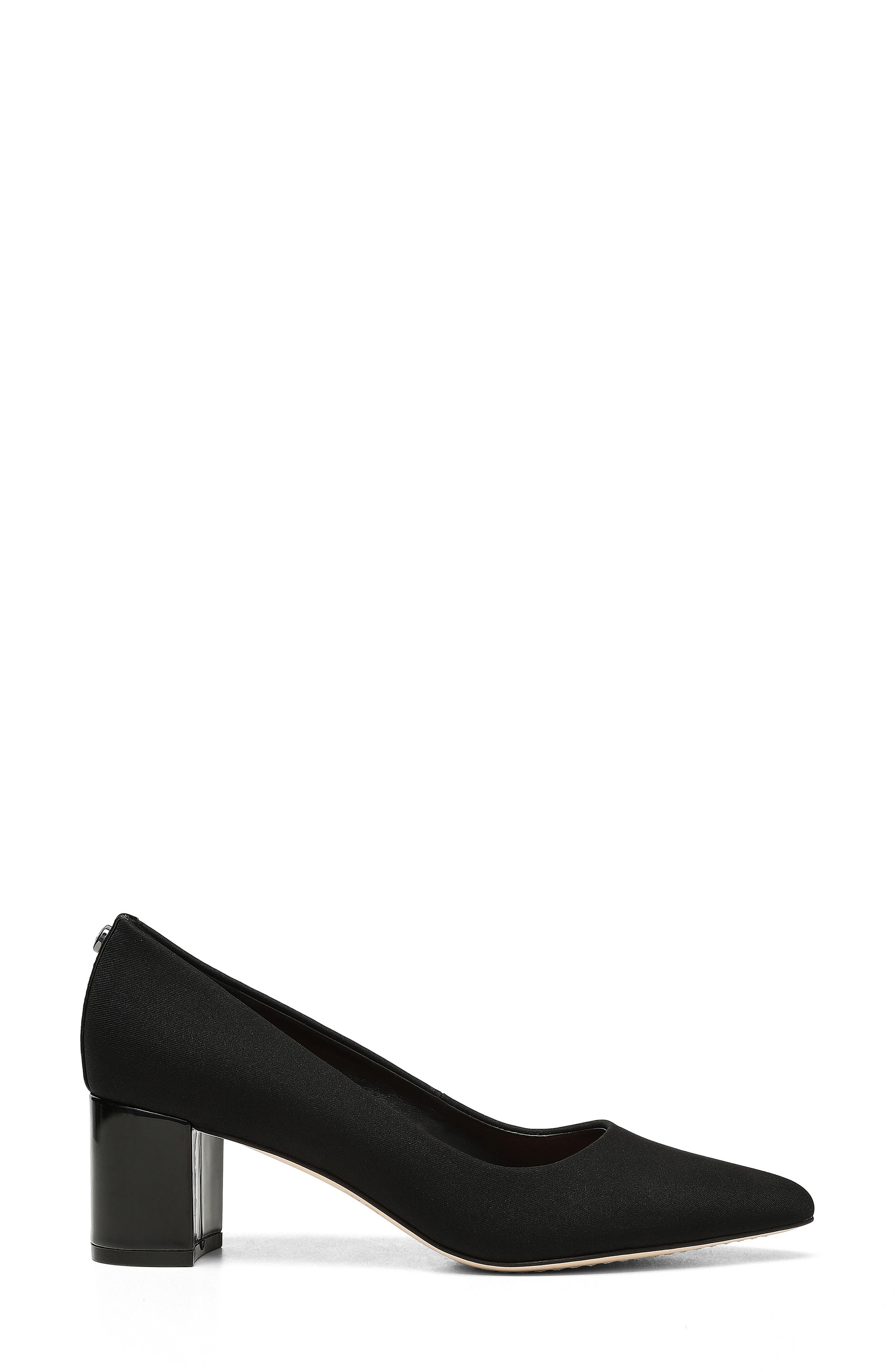 Donald Pliner Stephanid Pointed Toe Block Heel Pump, Alternate, color, Black