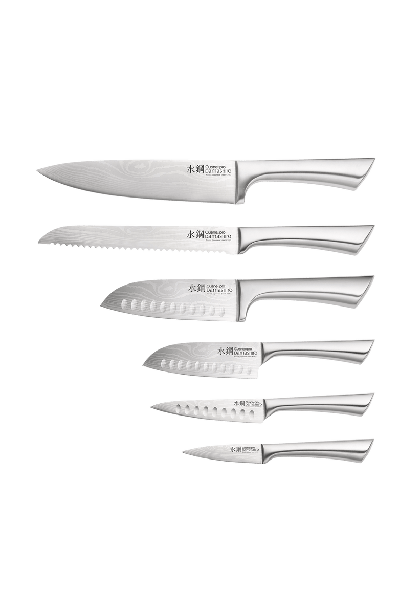 Cuisine::pro<sup>®</sup> Damashiro<sup>®</sup> Kinzoku 7-Piece Knife Block, Alternate, color, Silver