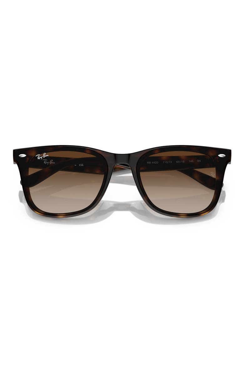 65mm Gradient Oversize Square Sunglasses, Alternate, color, HAVANA