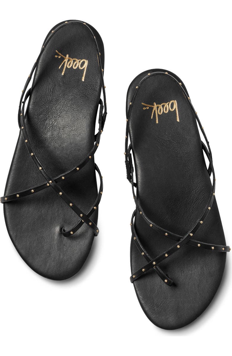 Beek <p>Palila Studded Leather Slingback Sandal (Women)</p>, Alternate, color, Black Gold Studs