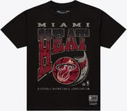 Mitchell & Ness Men's Mitchell & Ness Black Miami Heat Hardwood Classics Ball Out T-Shirt