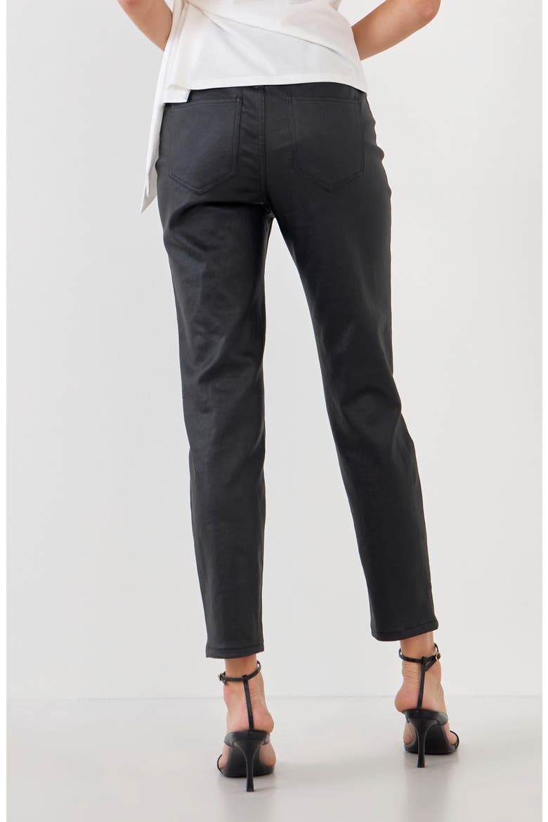 Coated Jeans, Alternate, color, BLACK