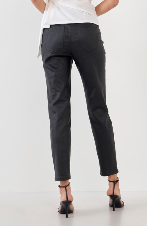 English Factory Coated Skinny Jean In Black